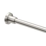 Gatco Straight Shower Rod, Brass, Satin Nickel, 60-inch