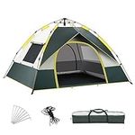 Rofawee 2-3 Person Camping Dome Tent Quick Setup Outdoor Tent Windproof & Rainproofing Shelter with 2 Door & 2 Window for Outdoor Camping Hiking Backpacking Beach