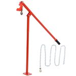 TOPWAY T Post Puller Fence Post Puller 43 Inch with 300cm Long Chain Iron Wooden Stake Remover for Posts Shrubs Tree Stumps Garden Farm Fencing