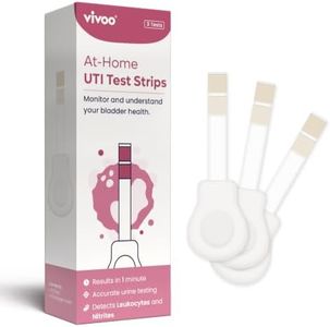 Vivoo UTI Test Strips for Women & Men — At-Home Urinary Tract Infection Test Kit | Leukocytes & Nitrites Detection | Results in 60 Seconds | 3 Test Strips | Fast & Easy to Use