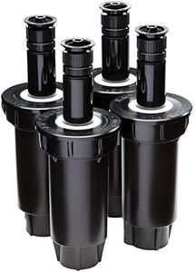 Rain Bird 1802AP4PK Professional Pop-Up Sprinkler, Adjustable 0-360° Pattern, 8' - 15' Spray Distance, 2" Pop-up Height, 4-Pack