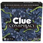 Clue Conspiracy Board Game for Adults and Teens | Secret Role Strategy Games | Ages 14+ | 4-10 Players | 45 Mins. | Mystery & Party Games