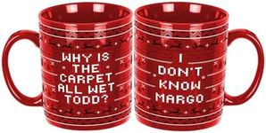 Christmas Vacation Merch Gifts, Funny Christmas Coffee Mug, 11oz Double-sided Christmas Vacation Drinking Cup, Holiday Party Cups for Table Decor, Novelty Xmas White Elephant Gag Gifts for Women Men