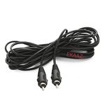 EKAAZ Rca Cable, 5M Audio Video Rca Male To Male Cord For Speaker, Subwoofer, Camera, Hdtv, Amplifier Rca Audio Extender Cable, Black 15ft/5meter