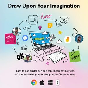 Wacom One Small Drawing Tablet – Compact Digital Art Pad