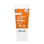 The Derma Co 1% Hyaluronic Sunscreen Aqua Gel SPF 50 PA++++ | Hyaluronic Acid for Deep, Long Lasting Hydration | Ultra Lightweight Texture I Non-Greasy, No White Cast | Broad Spectrum Protection & Blue Light Protection | For Men & Women | 80 g
