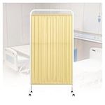 1-5Panels Medical Privacy Screen,6ft High Portable Foldable Room Divider Fence,Room Divider with Wheel for Hospitals/Office/Beauty Salon (Color : Yellow, Size : 1-Panel)