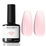 Modelones Jelly Gel Nail Polish 15 ML Neutral Sheer Nude Pink Gel Polish Translucent Soak off LED Nail Gel DIY Manicure 2024 Nail Gel Polish Gift for Girls Women