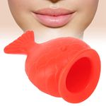 Lips Enhancer Plumper Device,Lip Plumper Tool Silione Portable Reusable Fish Shaped Lip Plumping Enhancer Device for Dating Red,Natural Pout Mouth Tool Hot Sexy Mouth Beauty Lip Pump