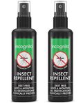 Incognito Insect Repellent Spray, 2x100ml Natural DEET Free, Shields from Wide Range of Biting Insects. Clinically proven protection from Ticks & Dengue carrying mosquitoes, Organic Mosquito Repellent