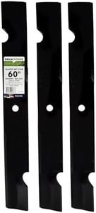 Maxpower 561152B Blade Set for 60” Cut Exmark and Bad Boy Mowers, Replaces OEM No. 103-2530, 038-6060-00, and Many Others