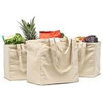 VeraMia 3pc Canvas Grocery Bags wit