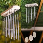 sculpmart Wind Chimes for Home Positive Energy - Hanging Bells for Home Decoration and Balcony Decor with Melody Sound (12-Pipe)