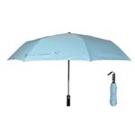Amazon Basics 3-Fold Travel Umbrella - Sophisticated Auto-Open Auto-Close Mechanism, Large 42 inch Canopy, RainProof & UV Protection|Ideal for Men & Women | Stylish, Durable, and Functional Design