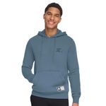 Starter Men's Classic Fit Fleece Embroidered Hoodie, Stormy Grey, XX-Large