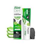 Aloe Dent Charcoal Toothpaste Fluoride Free, Natural Action, Vegan, Cruelty Free , SLS Free, Whitening, Healthy Gums , 100 ml