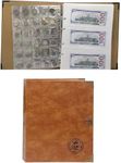 Leather 150 Pockets Coin Collecting Holder Album, 240 Pockets Paper Money Penny Currency Collection Holder, Coin and Currency Collecting Bundle, Large Storage Book for Collectors