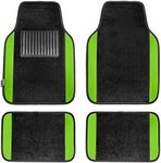 FH Group F14407GREEN Premium Full Set Carpet Floor Mat (Sedan and SUV with Driver Heel Pad Green)