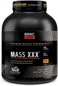 GNC AMP Mass XXX with MyoTOR Protein Powder | Targeted Muscle Building and Workout Support Formula with BCAA and Creatine | Cookies and Cream | 13 Servings