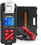 KONNWEI KW720 Car Battery Tester 6V 12V 24V W/Printer, Battery Load Tester Automotive 100-2000CCA Digital Auto Battery Analyzer Alternator Starter Tester for Car Truck Motorcycle(Paper Included)