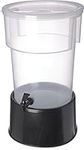 Carlisle FoodService Products Plastic Round Beverage Dispenser, Drink Dispenser with Spigot for Catering, 5 Gallons, Black