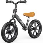 allobebe Balance Bike 2 Year Old, 12" Toddler Training Bike for 2-5 Year Old, Early Learning Interactive Push Bicycle with Adjustable Seat Height and Handlebar