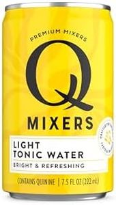 Q Mixers Light Tonic Water, Premium Cocktail Mixer, 7.5 oz (12 Cans)