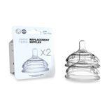 Comotomo Replacement Nipples in Fast Flow for Ages 6 Months by Comotomo