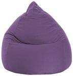 Gouchee Home Easy Collection Bean Bag Chair for Kids and Adults - Lilac - Beanbag Couch for Indoor Living Spaces - Cozy Chair, Stylish, and Comfy Lazy Sofa Chair for Reading, Gaming, and More