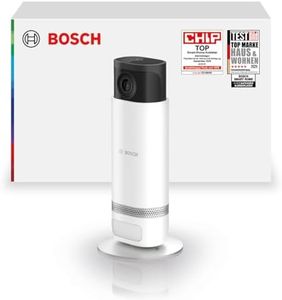 Bosch Smart Home Eyes Innenkamera II, WLAN Überwachungskamera für den Innenbereich mit intelligenter Personenerkennung, kompatibel mit Amazon Alexa