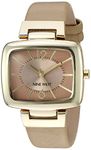 Nine West Women's NW/1856NTNT Analog Display Japanese Quartz Beige Watch