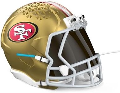 NFL Echo Dot Bundle: Includes Echo Dot | Charcoal and Limited-Edition NFL Helmet Stand | San Francisco 49ers