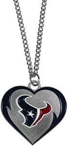 Siskiyou Sports NFL Houston Texans Womens Heart Necklace, Team Color, 22 inch