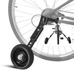 HUASION Adjustable Bicycle Training Wheels for Adults, Fit 24" to 28" Bikes, Steel Construction, Black, 1 Pair - Safe and Stable Learning