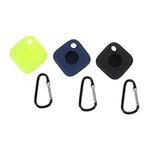 HEMOTON Silicone Holder 3pcs Tracker Case Tile Mate Protective Cover Silicone Keychain Cover for Tile Mate Key Silicone Holders Cover Accessory Silicone Tracer Protective Cover Simple