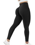 Vozobi TIK Tok Legging Womens High Waisted Seamless Workout Leggings Butt Lift Yoga Pants Booty Scrunch Tights