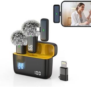 NPTCL Wireless Microphone for Android iPhone 15 iPad - USB C Lavalier Microphone Type C Lav Lapel Mic for Video Recording Vlog TikTok Instagram - 24H Charging Case 70 Ft Recording Noise Reduction