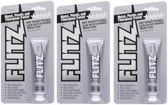 Flitz Multi-Purpose Metal Polish Paste - 1.76oz Tube of USA-Made Metal Scratch Remover - Works on Stainless Steel, Chrome, Aluminum, Plastic, Jewelry - Non-Abrasive Cleaner & Rust Remover (3 Pack)