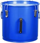 Fryer Grease Bucket 8 Gal, Oil Disposal Caddy, Steel Fryer Oil Transport Container with Rust-proof Coating, Grease Can with Lid & Lock Clips & Filter Bag For Cooking Oil Filtering