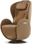 Nouhaus Luna Heated Massage Chair,Full Body Massaging Zero-Gravity Leisure Recliner with Low-Noise 3D Massage and Dual Sound Systems Modern Massage Chairs (Dark Caramel)
