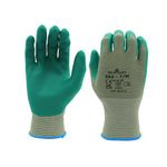 SHOWA 383 Biodegradable EBT Nitrile General Purpose Work Glove with Poly Liner, Large (Pack of 12 Pair) Green
