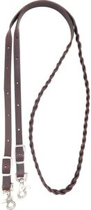 Martin Saddlery Latigo Braided 3-Strand Roping Rein 5/8-inch Thick Buckle Snap Ends