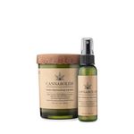 Cannabolish Smoke Odor Eliminating Candle, 7 oz., Natural Ingredients + Smoke Odor Spray 2 oz. Bundle
