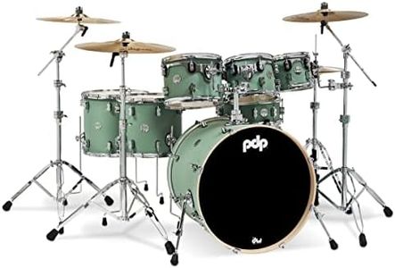 Pacific Drums & Percussion Drum Set PDP Concept Maple 7-Piece, Satin Seafoam Shell Pack (PDCM2217SF)