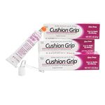 Cushion Grip Thermoplastic Denture Adhesive – Refits & Tightens Loose Dentures, Works Like a Denture Reliner for a Long-Lasting, Secure Fit, Cushions Gums, Waterproof & Zinc-Free - 1 oz (Pack of 3)