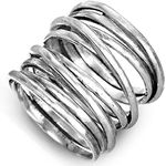 Boho-Magic 925 Sterling Silver Band Rings for Women Wrap Wide Statement Ring (8)