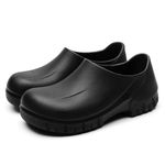 phurnit Chef Shoes Men - Non Slip Oil Resistant Waterproof Safety Work Shoes Kitchen Shoes for Men Nursing Shoes Garden Shoes Men Women Indoor and Outdoor Chef Clogs for Kitchen Garden Food Service Black 8