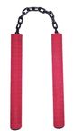 Ayaan Enterprise Rubber Foam Nun-Chucks, Foam nanchaku, nunchaku Foam Coated, Metal Nunchucks (Set of 1, Red)