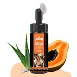 Dogz & Dudez Papaya & Aloe Paw Cleaner for Dogs & Cats | Natural No-Rinse, Instant Dirt Removal & Odor Control | Soothing & Moisturizing Paw Wash | Safe, pH-Balanced | 150ml