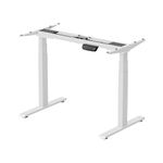 ErgoYou - Electric Height Adjustable Standing Table - Dual Motor 3 Stage - 125 kg Weight Capacity - E1A Series - Ergonomic Sit Stand Computer Desk (No Table Top, Only Steel Frame)